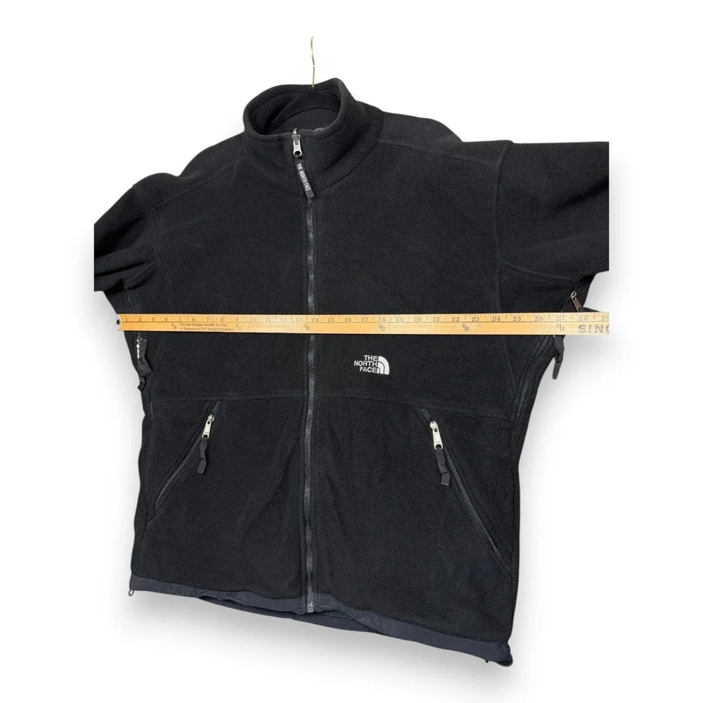 Vintage The North Face Fleece Jacket Mens L Black Denali‎ Union Jack Bullet USA